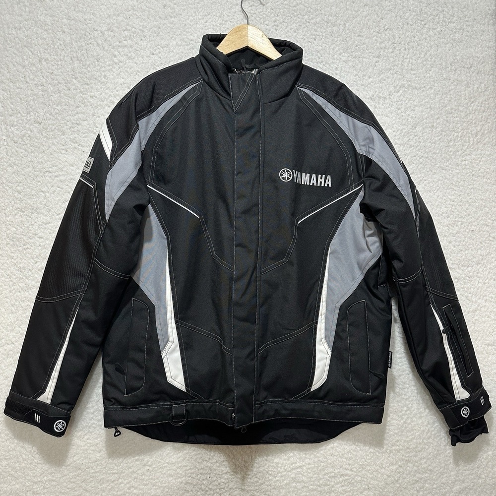 Yamaha Flotex Multicolor Men's Motorcycle Magnetic Button Jacket Size L